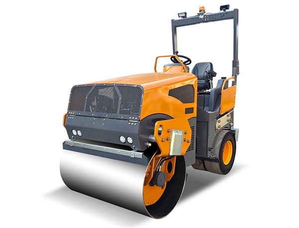 奔馬5噸小型座駕前鋼輪后膠輪壓路機BM5000D